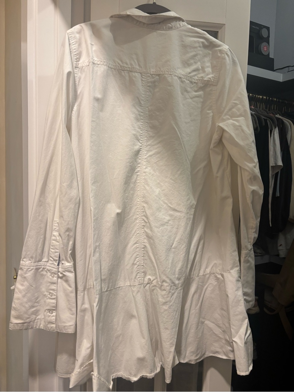 Free People Ivory Button-Down Tunic Dress - Picture 6 of 6